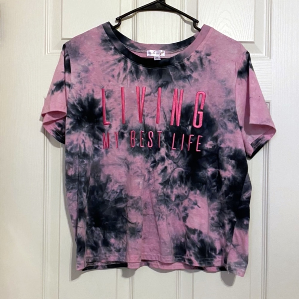Living My Best Life Tie Dye tee